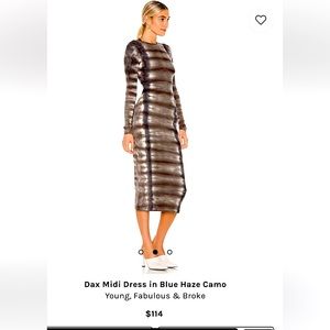 Young Fabulous & Broke tie-dye, Midi Dress